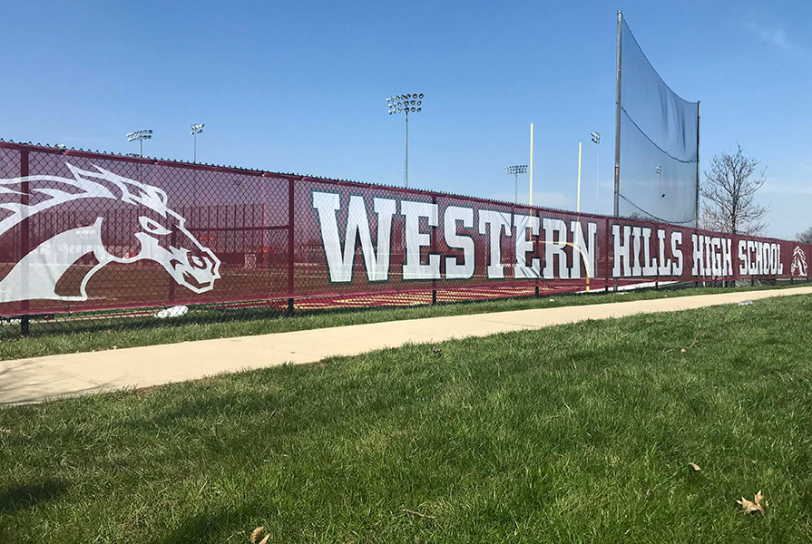 Western Hills High School Football Windscreen
